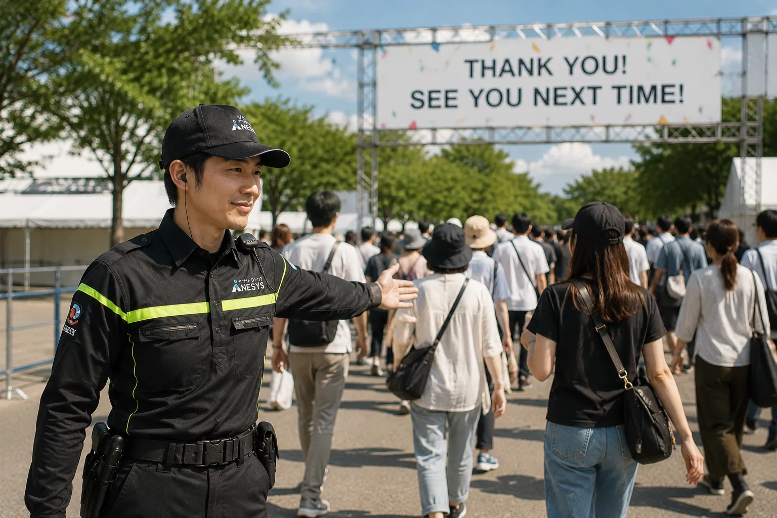 イベント警備メッセージ